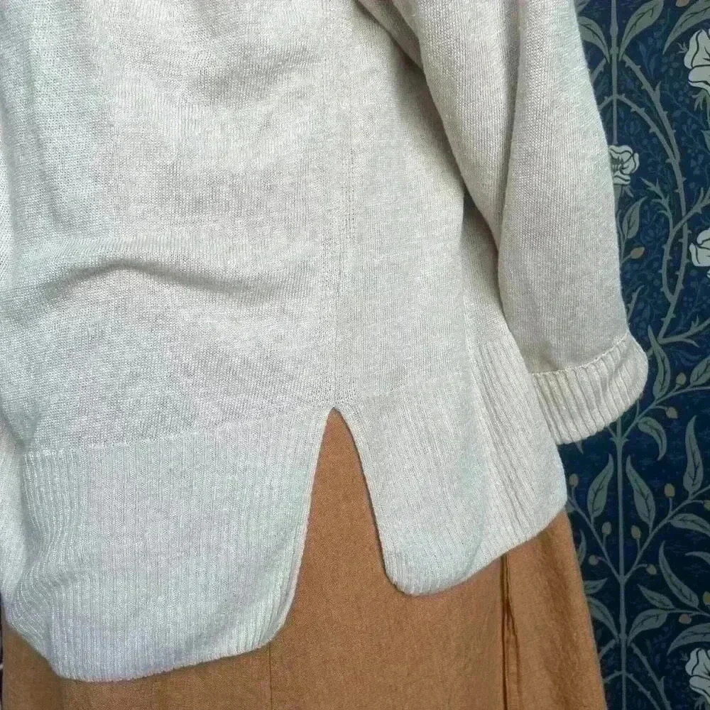 Lightweight Linen Knit Boyfriend Cardigan by Banana Republic - Picture 3 of 12